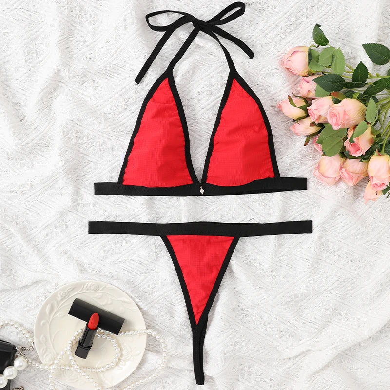 Micro Bikini Sexy Swimsuit Female Swimwear Bikini Set Brazilian Biquini Thong Swimming Suits Beachwear