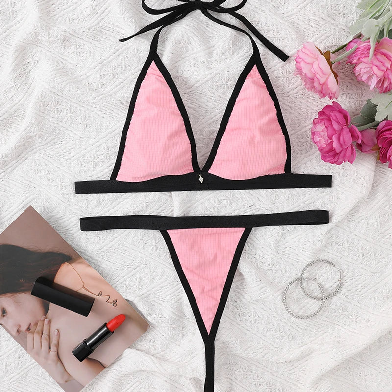 Micro Bikini Sexy Swimsuit Female Swimwear Bikini Set Brazilian Biquini Thong Swimming Suits Beachwear