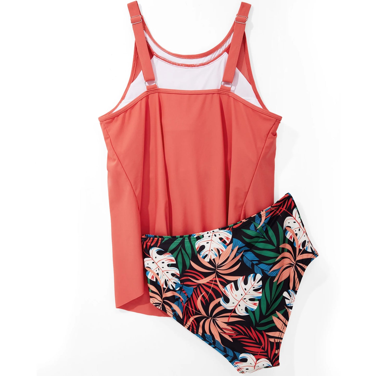 Tankini Two Piece Bikini Set  Swimsuits Swimwear Print Bathing Suit Sexy Summer High Waist Beachwear Tankini