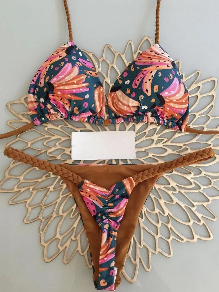 sexy bikini, brazilian triangle bikini, push-up swimsuit, beach bikini