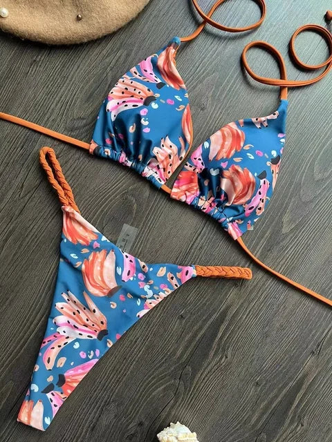 sexy bikini, brazilian triangle bikini, push-up swimsuit, beach bikini