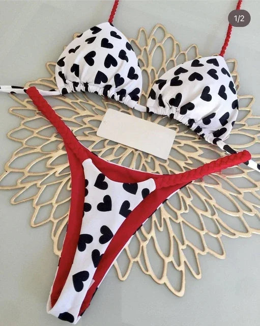 sexy bikini, brazilian triangle bikini, push-up swimsuit, beach bikini