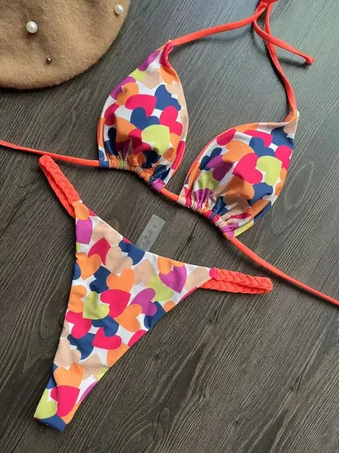 sexy bikini, brazilian triangle bikini, push-up swimsuit, beach bikini