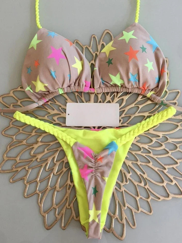 sexy bikini, brazilian triangle bikini, push-up swimsuit, beach bikini