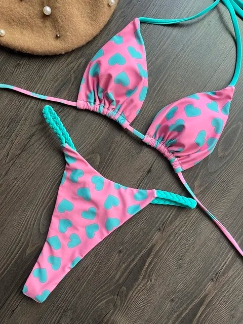 sexy bikini, brazilian triangle bikini, push-up swimsuit, beach bikini