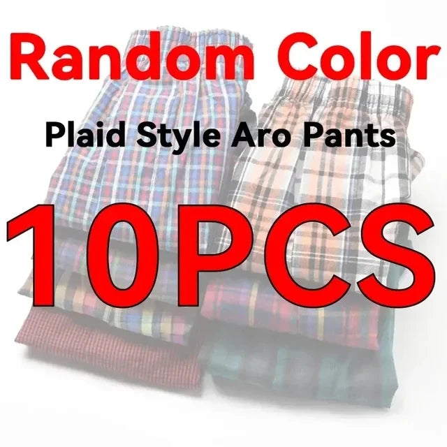 3-10PCS Men's Underwear Large Size Shorts Cotton Mens Aro Pants Soft Pure Cotton Boxer Shorts