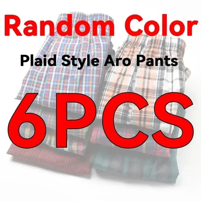 3-10PCS Men's Underwear Large Size Shorts Cotton Mens Aro Pants Soft Pure Cotton Boxer Shorts