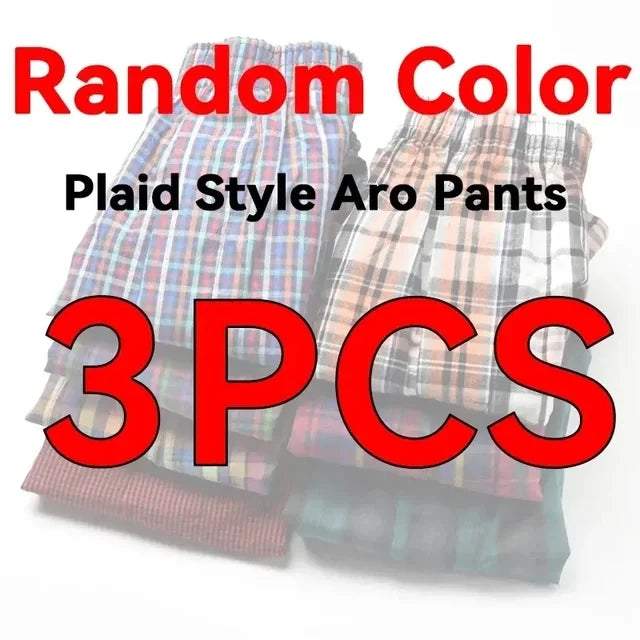 3-10PCS Men's Underwear Large Size Shorts Cotton Mens Aro Pants Soft Pure Cotton Boxer Shorts