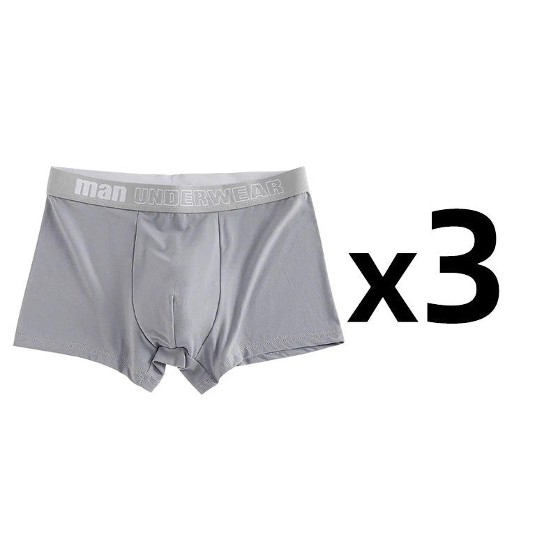 3 Pcs Men's Boxers Briefs Underwear Comfortable Underpants