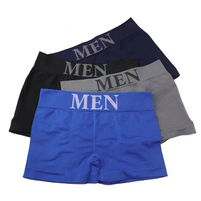 3Pcs Men's Panties Underwear Boxers Breathable Comfortable Male Shorts