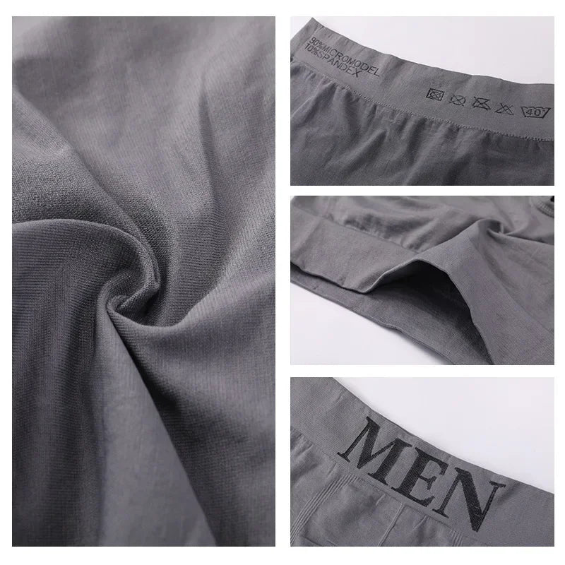 3Pcs Men's Panties Underwear Boxers Breathable Comfortable Male Shorts