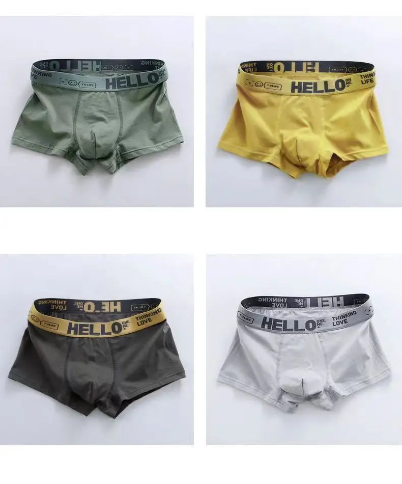 5pcs Men’s Male Boxershort Underpant Comfortable Breathable Boxers