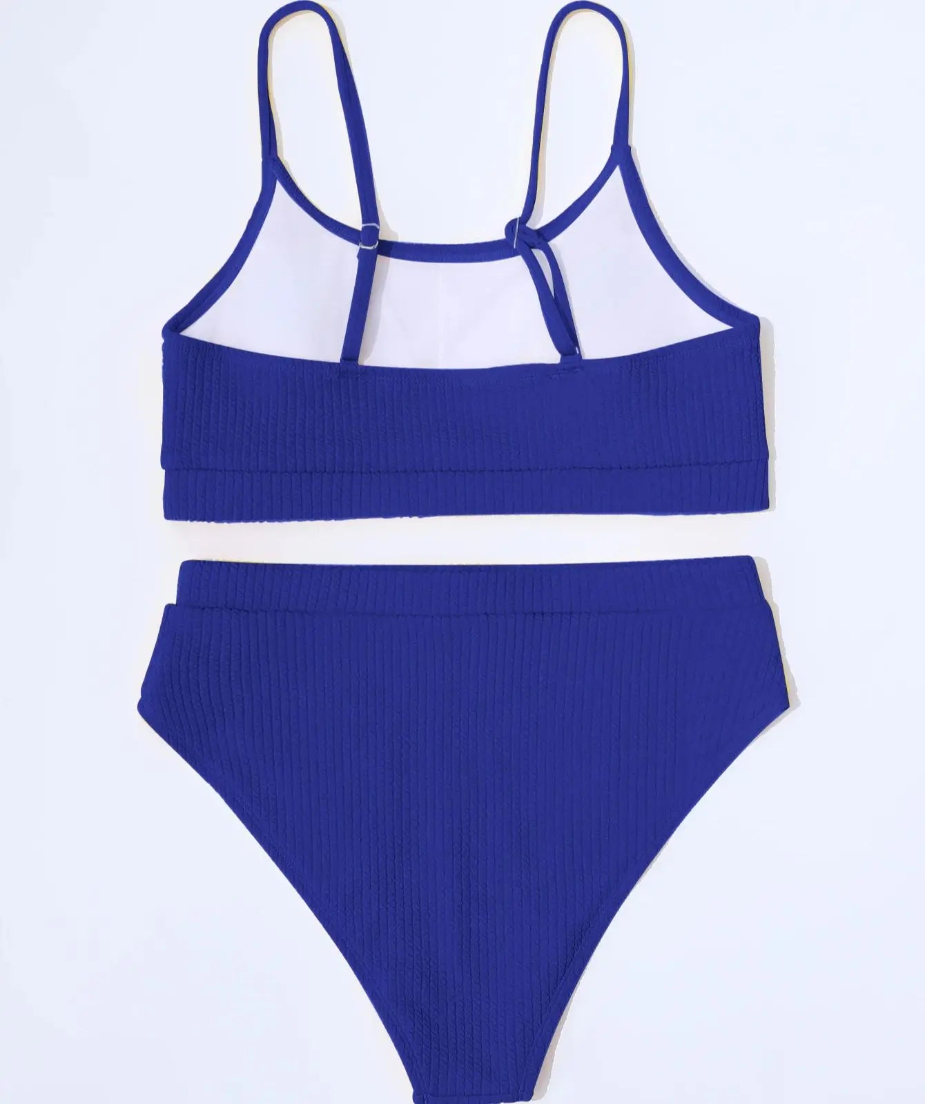 Female Swimming Suit Screw Thread Bikini Set 2 Pieces Sport Beach Suit Sport Bra with Triangle Shorts