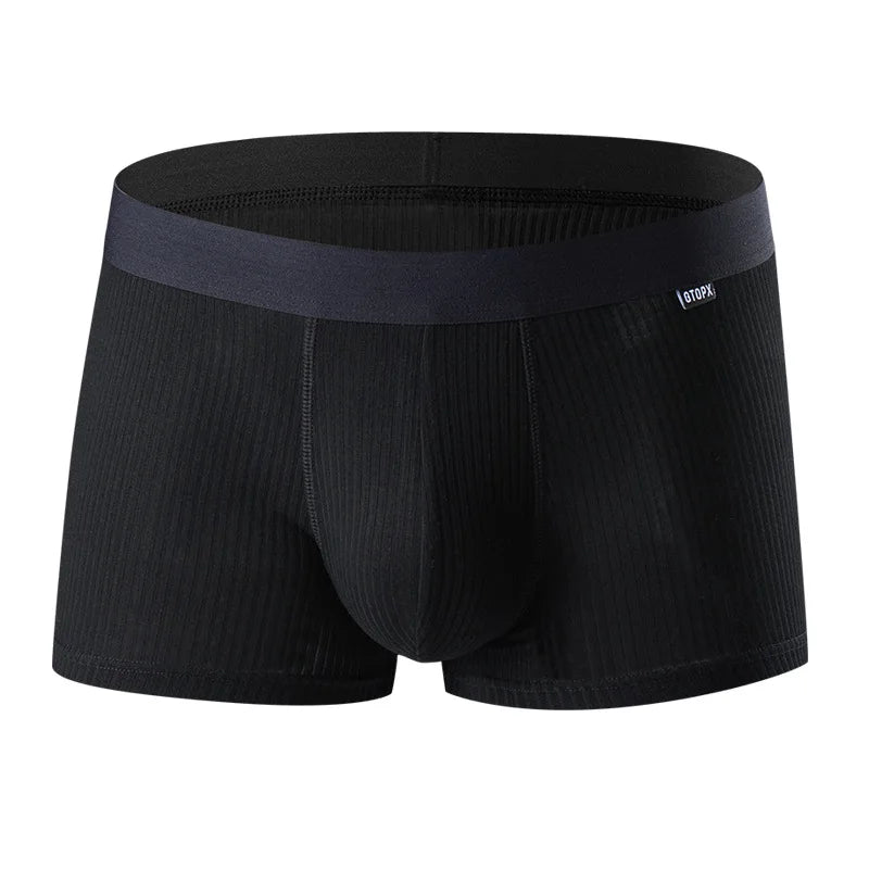 Man Sexy Boxers Modal Panties Breathable Soft Boxer Shorts U Bulge Penis Pouch Male Underpants Cueca