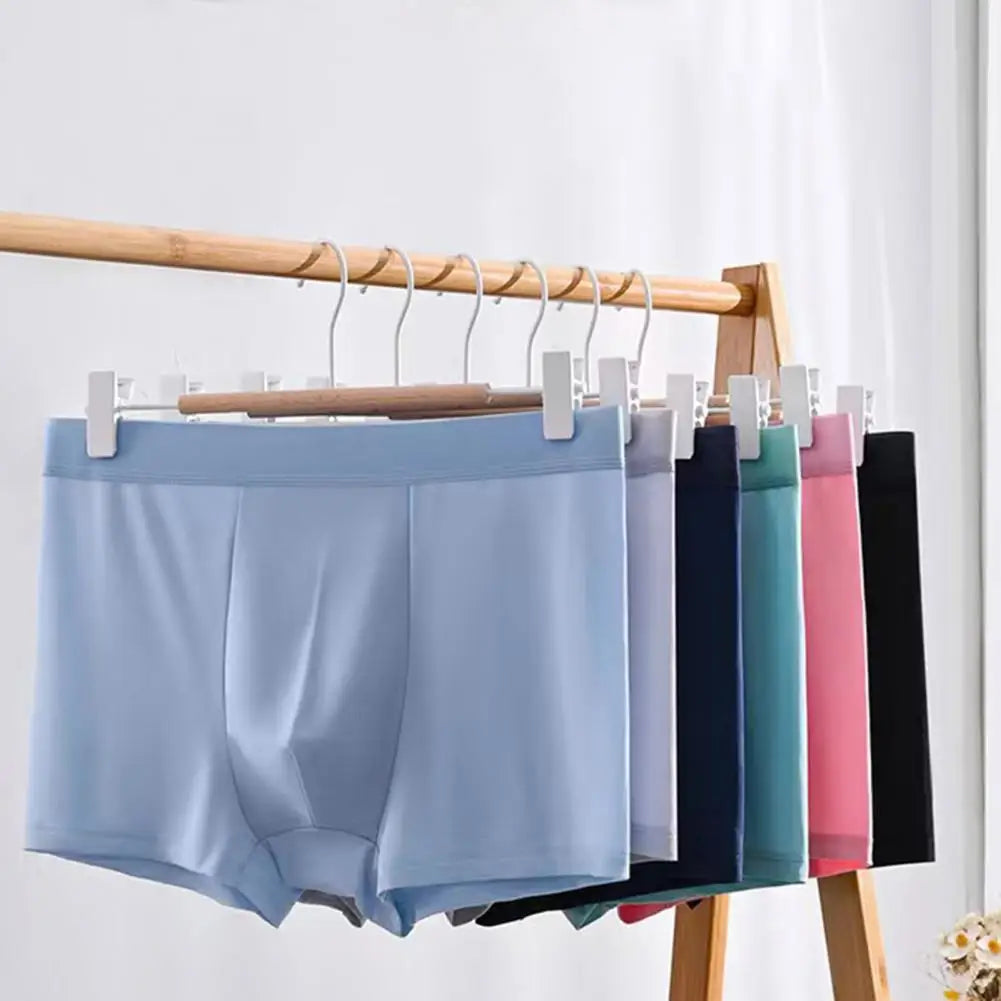 5pc Men Underpants Soft Elastic Boxer Briefs Underwear