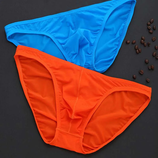 5pc Men's Briefs Soft Breathable Silk Underwear