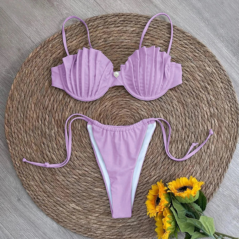 Sexy Micro Bikini Swimsuit Swimwear Thong Bikinis Set Brazilian Beach Wear Bathing Suit Biquini