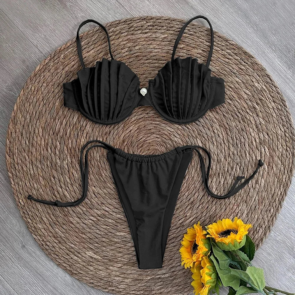 Sexy Micro Bikini Swimsuit Swimwear Thong Bikinis Set Brazilian Beach Wear Bathing Suit Biquini