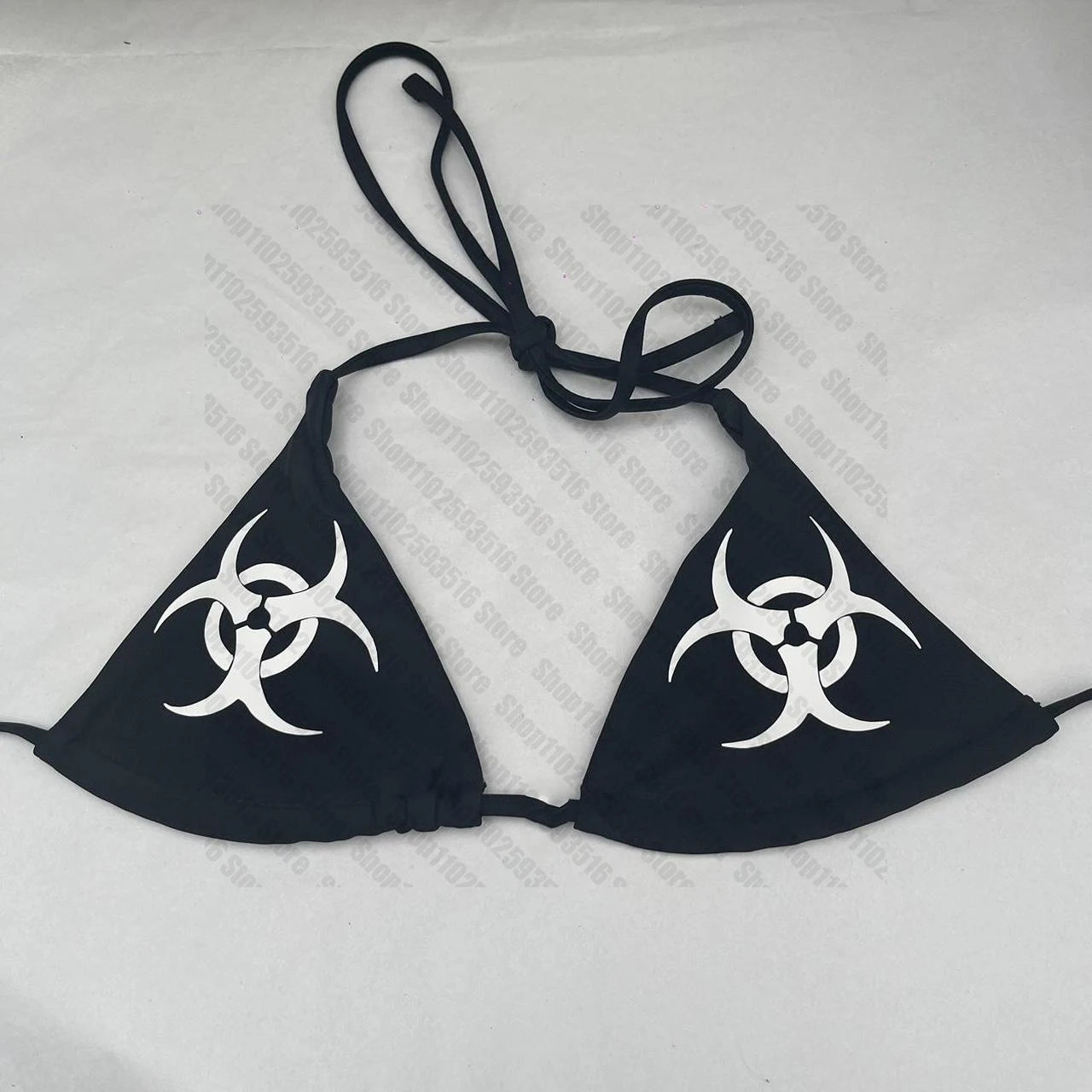 Two Pieces Swimwear Beachwear Bathing Suit Female Goth Swimsuits Summer Swimsuit Women Sexy Bikini Set Y2K emo Padded Bra Thong