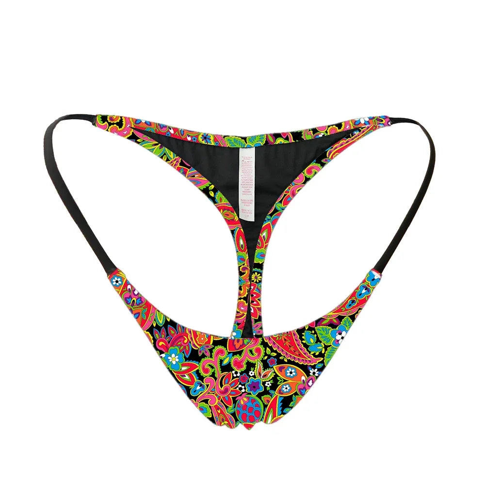 Sexy Swimsuit  Swimwear Brazilian Biquini Plus Size  Bikinis Bottom T-back Cheeky Bottoms Thong Bathing Suit