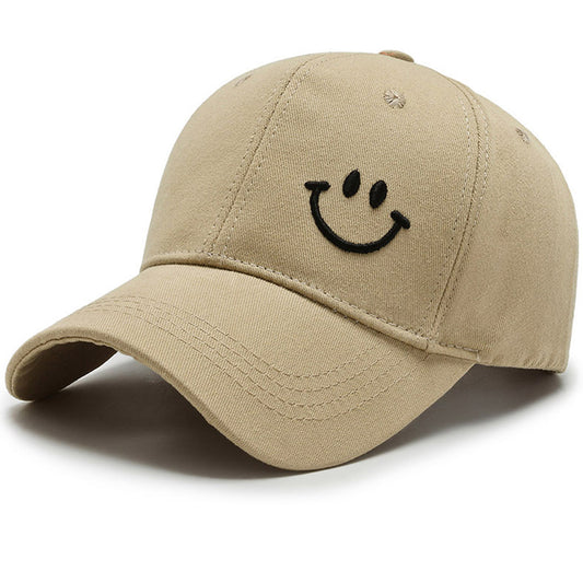 Adult Trucker Hat Smile Face Embroidered Baseball Cap Adjustable Snapback