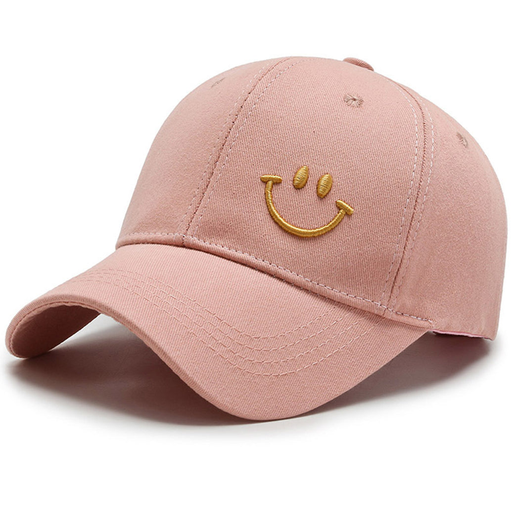 Adult Trucker Hat Smile Face Embroidered Baseball Cap Adjustable Snapback