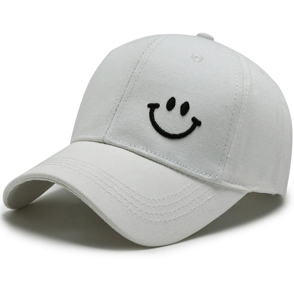 Adult Trucker Hat Smile Face Embroidered Baseball Cap Adjustable Snapback