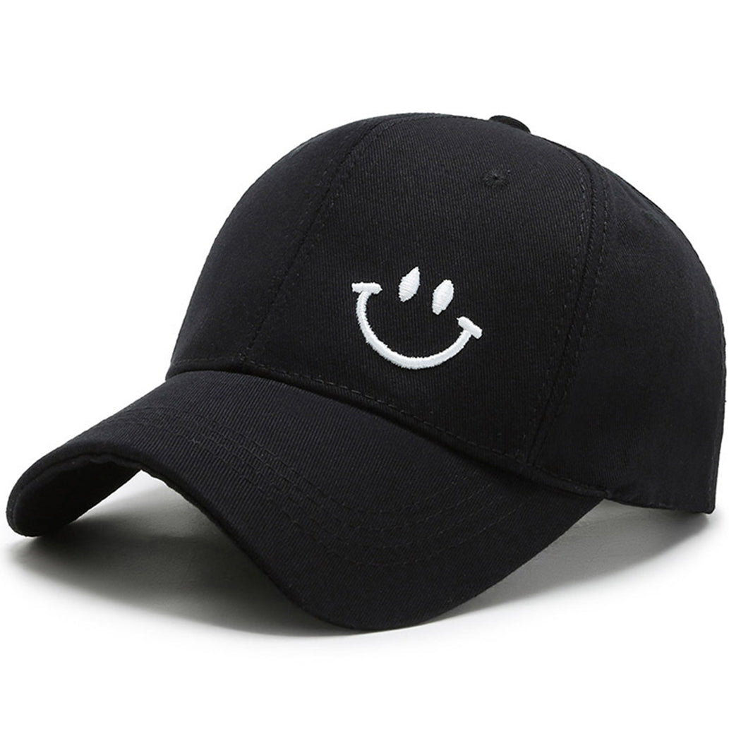 Adult Trucker Hat Smile Face Embroidered Baseball Cap Adjustable Snapback