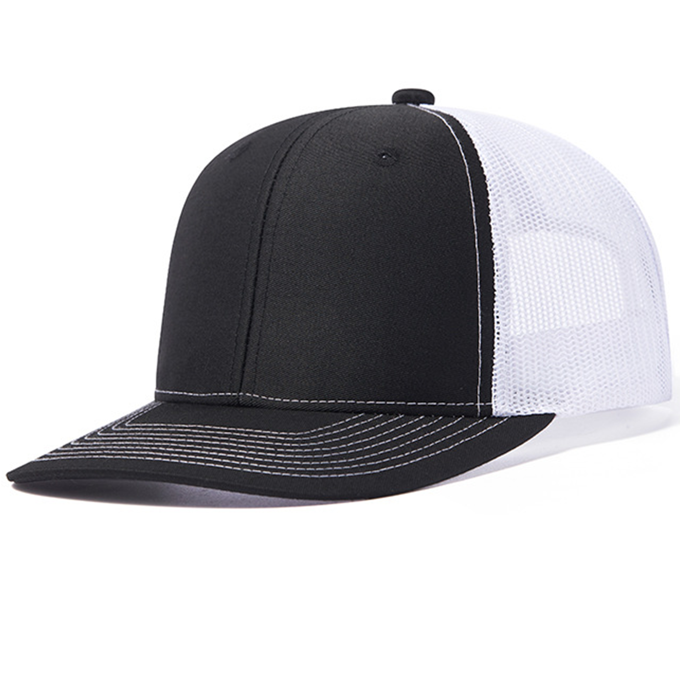 Flat Brim Baseball Caps – Plain, Adjustable Snapback, Hip Hop Style for Custom Embroidery