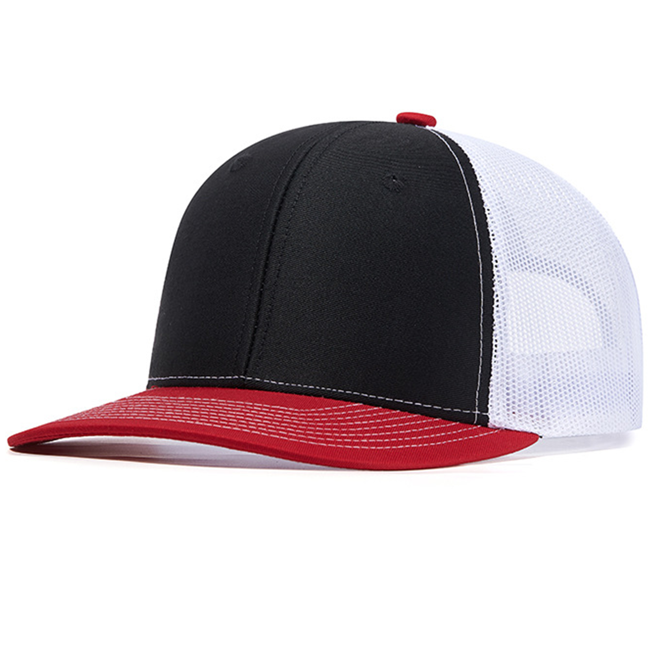 Flat Brim Baseball Caps – Plain, Adjustable Snapback, Hip Hop Style for Custom Embroidery