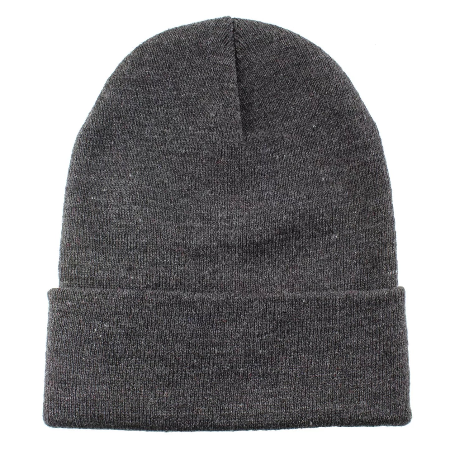 Unisex Plain Warm Knit Beanie Hat Cuff Skull Ski Cap – Stretch Fit Winter Boonie Hat