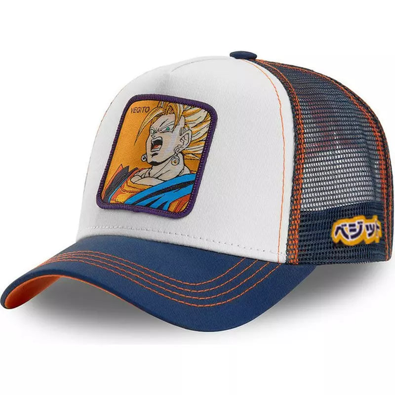 Anime Manga Dragon Ball Z Cartoon Mesh Snapback Trucker Fisher Baseball Cap Hat – Adjustable Unisex