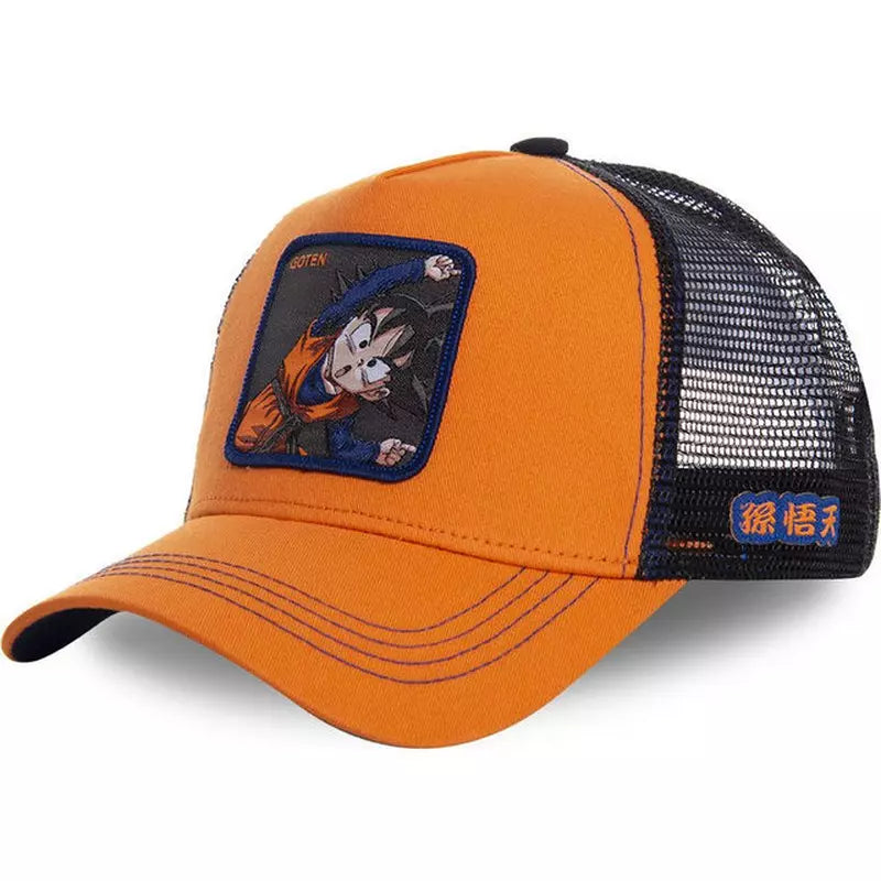 Anime Manga Dragon Ball Z Cartoon Mesh Snapback Trucker Fisher Baseball Cap Hat – Adjustable Unisex