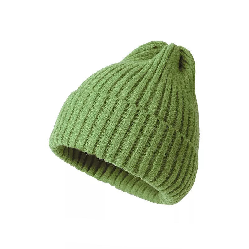 Thick Beanie Warm Wool Knit Hat Baggy Slouchy Cap – Cuffed Skull Ski Hat for Men & Women