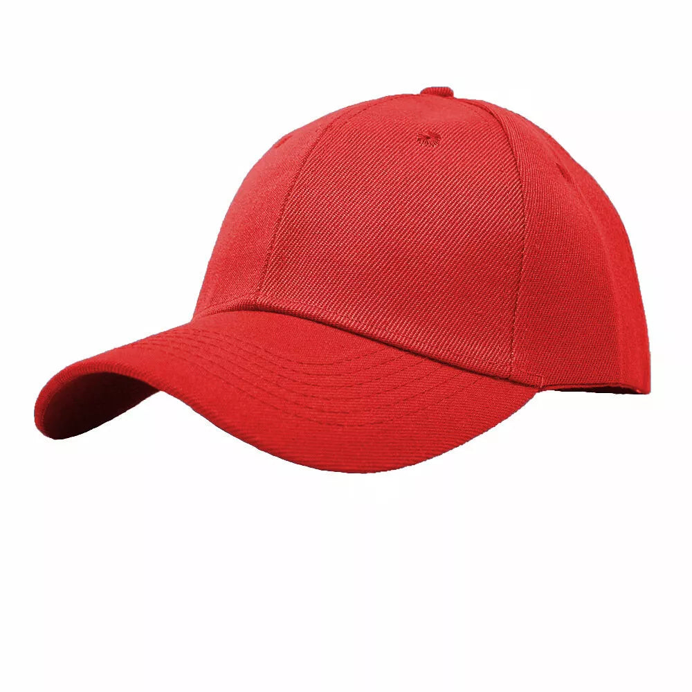 Plain Baseball Caps Adjustable Solid Blank Hat – Polo Style Curved Visor Army Cap