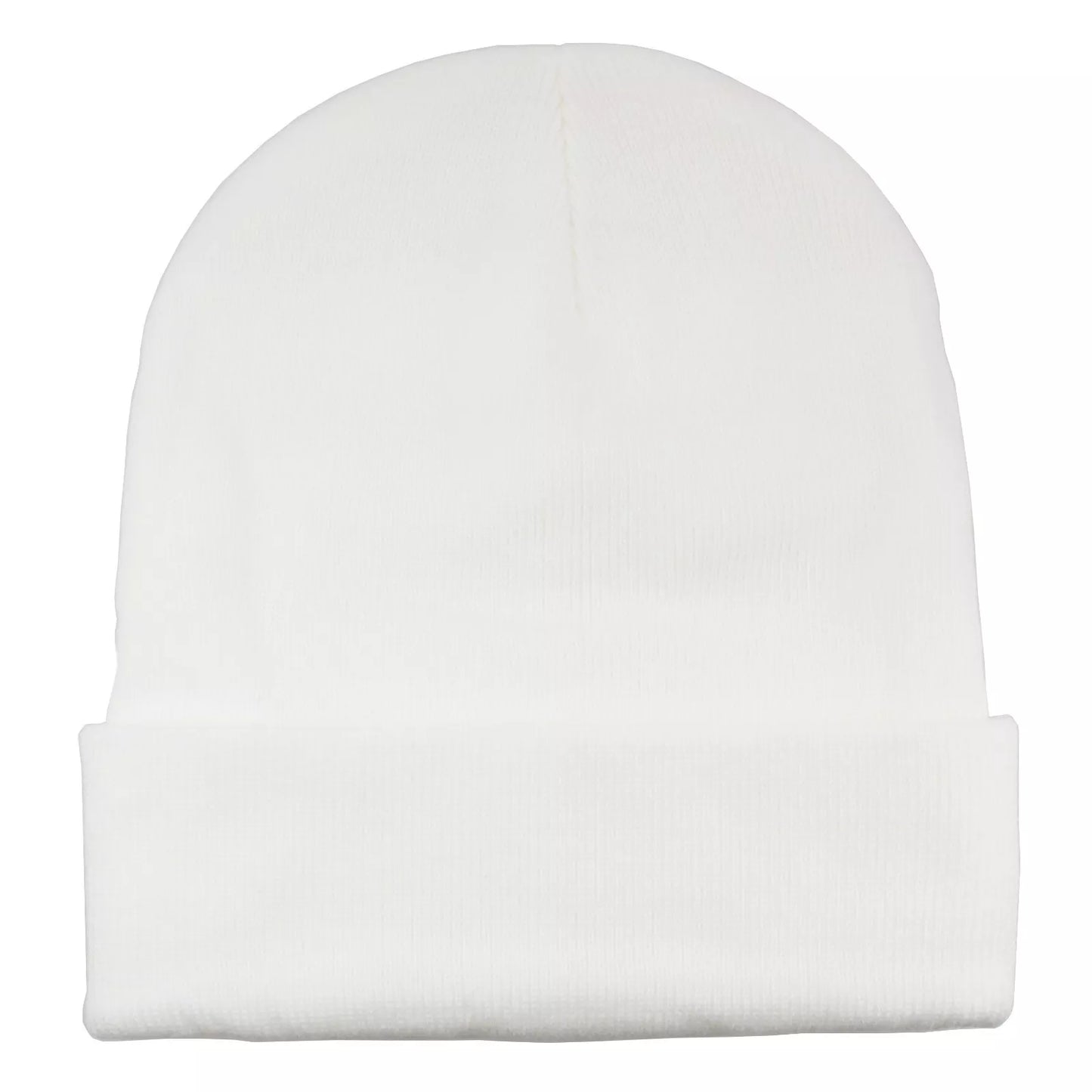 Unisex Plain Warm Knit Beanie Hat Cuff Skull Ski Cap – Stretch Fit Winter Boonie Hat