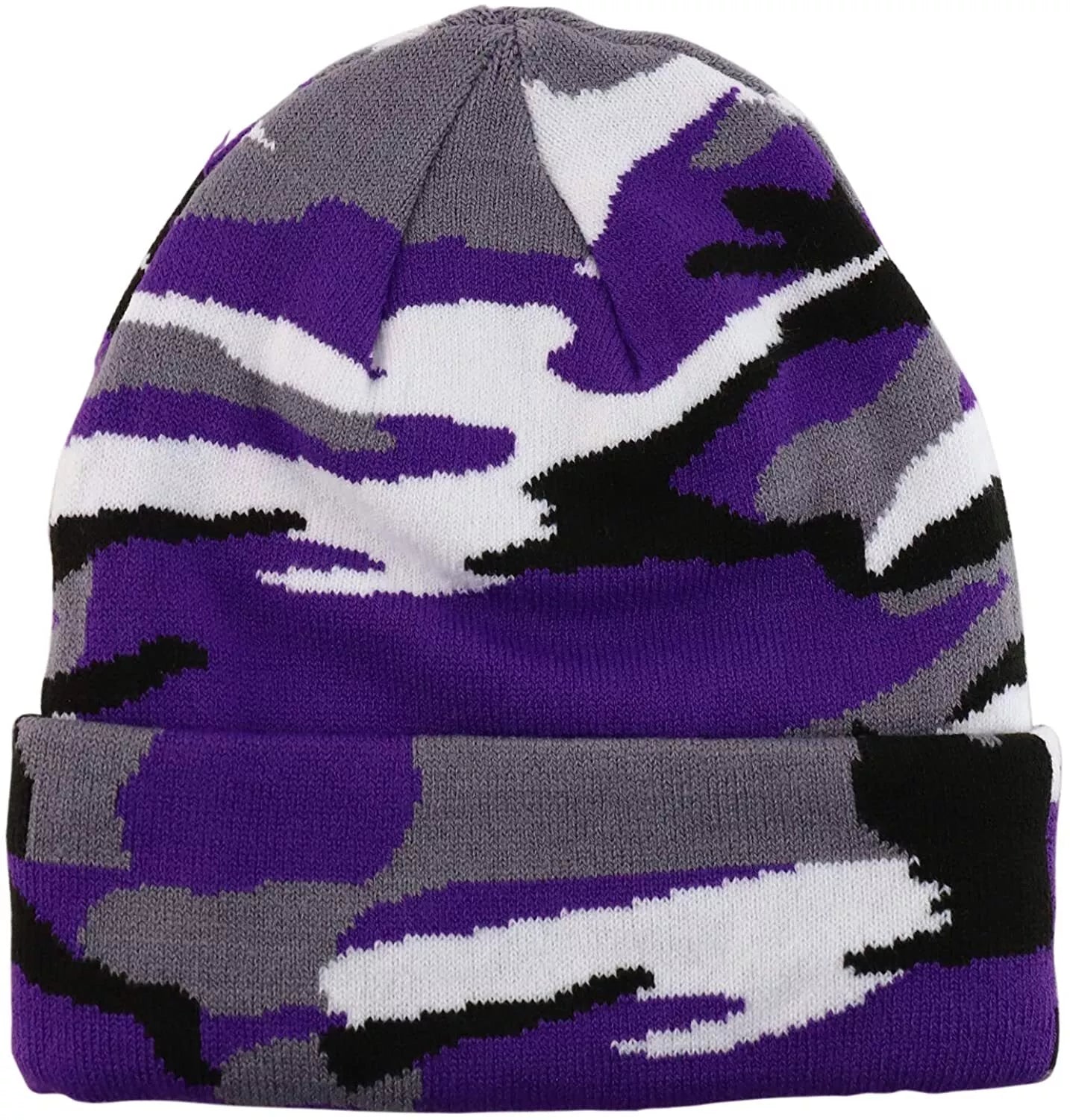 Unisex Plain Warm Knit Beanie Hat Cuff Skull Ski Cap – Stretch Fit Winter Boonie Hat