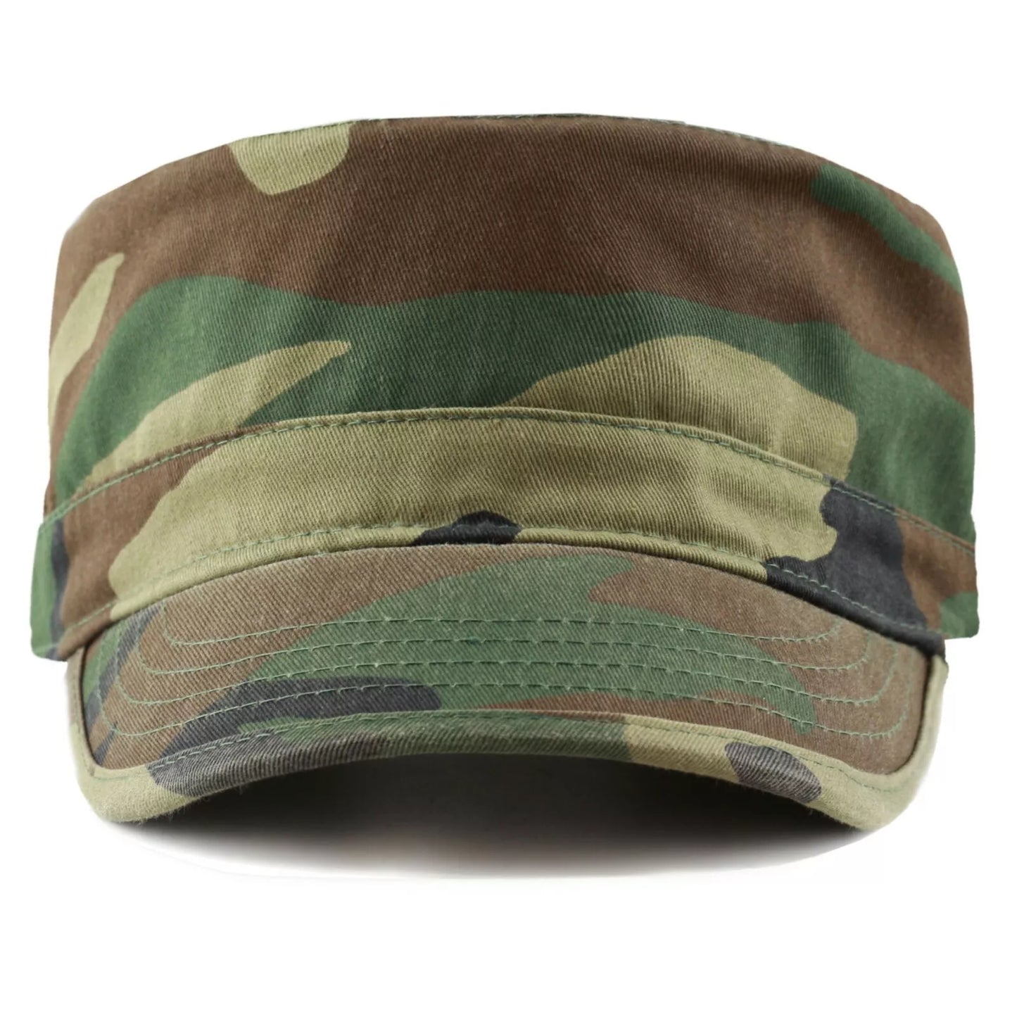 Army Washed Cotton Basic Military Style Cadet Cap – Adjustable Men’s Classic Army Hat