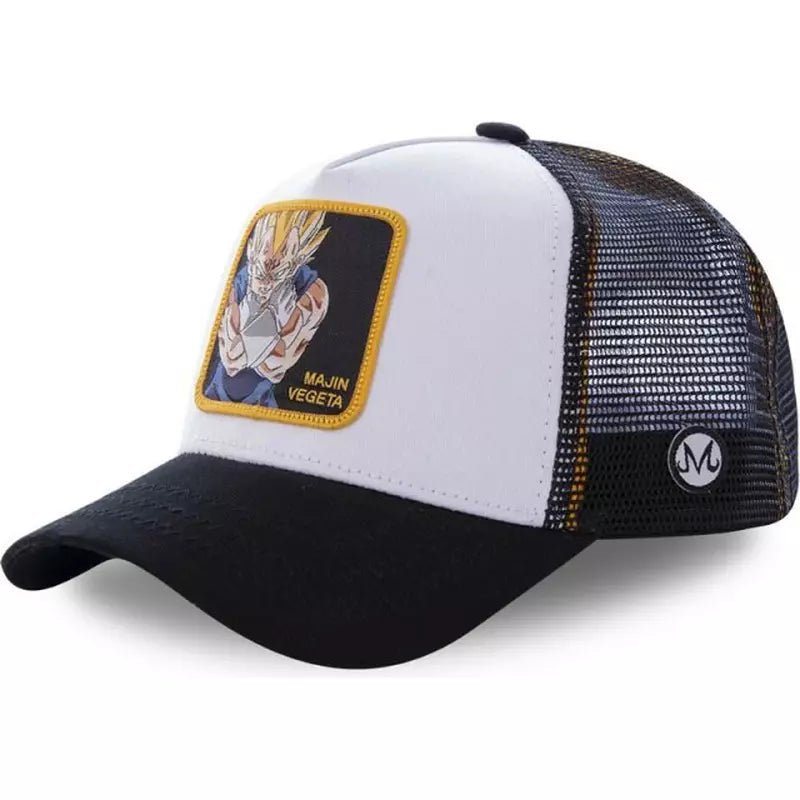 Anime Manga Dragon Ball Z Cartoon Mesh Snapback Trucker Fisher Baseball Cap Hat – Adjustable Unisex