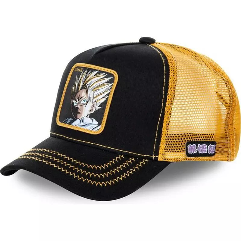 Anime Manga Dragon Ball Z Cartoon Mesh Snapback Trucker Fisher Baseball Cap Hat – Adjustable Unisex