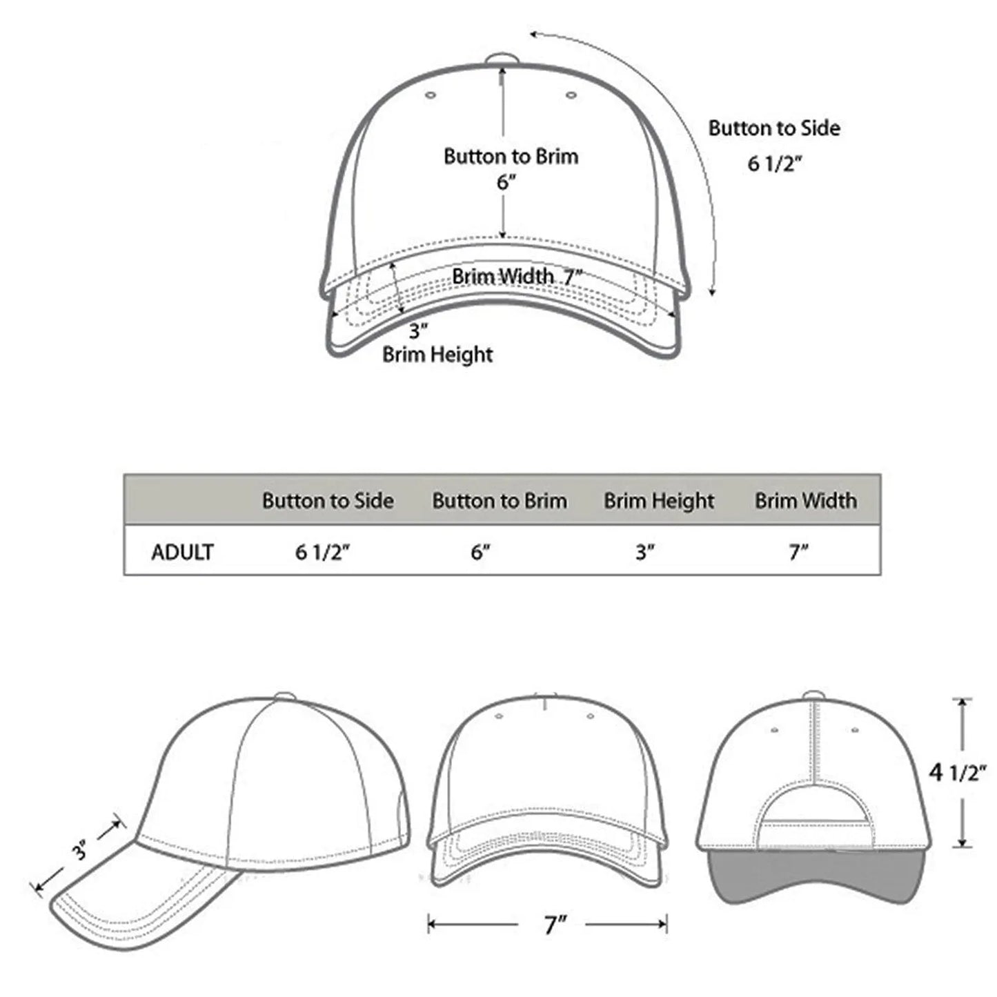 Plain Blank Solid Adjustable Baseball Cap Hats – Classic Style for Unisex Adults