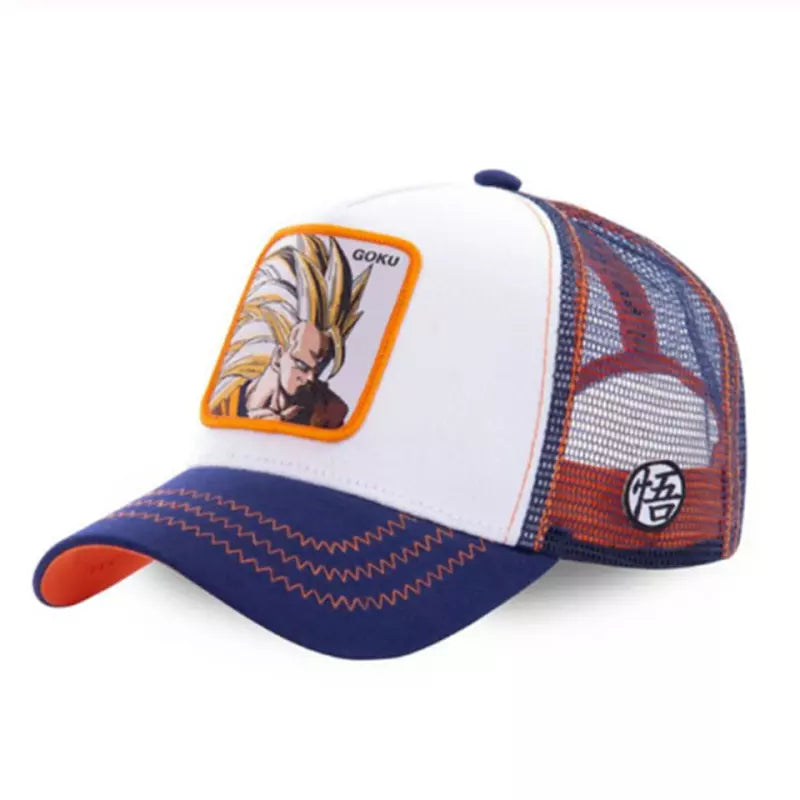 Anime Manga Dragon Ball Z Cartoon Mesh Snapback Trucker Fisher Baseball Cap Hat – Adjustable Unisex