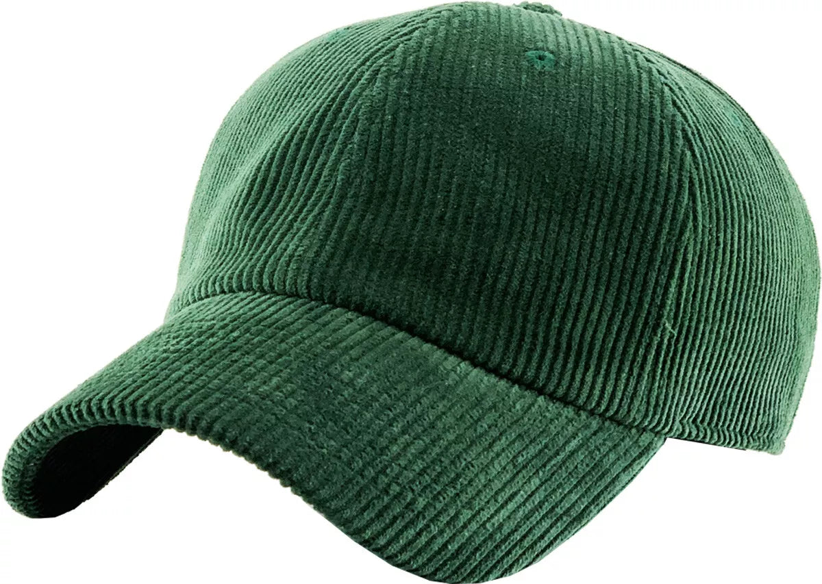 Corduroy Dad Hat Baseball Classic Adjustable Soft Plain Cap – Unisex, Casual Style