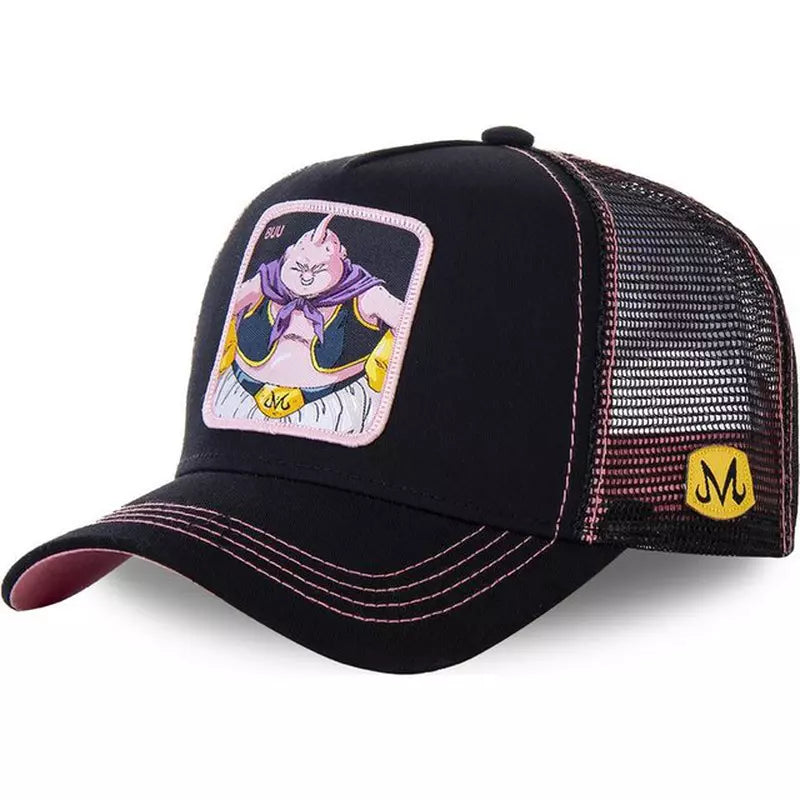 Anime Manga Dragon Ball Z Cartoon Mesh Snapback Trucker Fisher Baseball Cap Hat – Adjustable Unisex