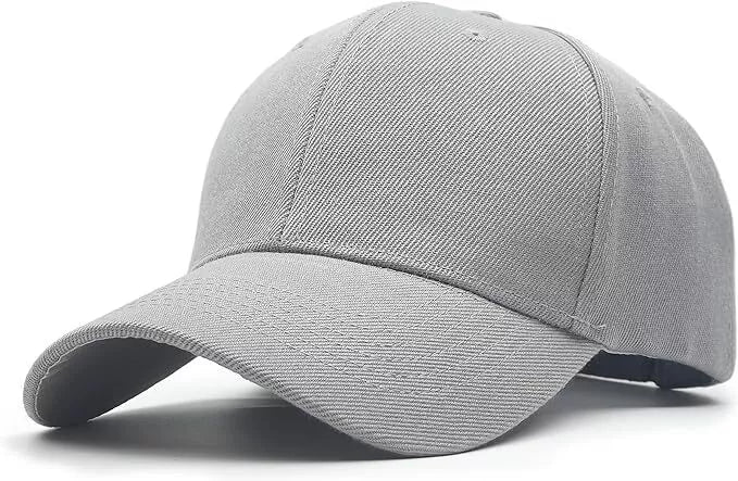 Plain Blank Solid Adjustable Baseball Cap Hats – Classic Style for Unisex Adults