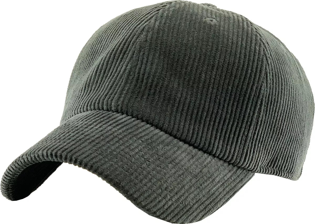 Corduroy Dad Hat Baseball Classic Adjustable Soft Plain Cap – Unisex, Casual Style