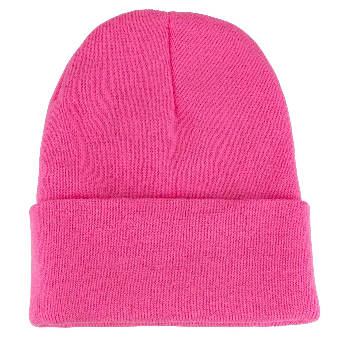 Unisex Plain Warm Knit Beanie Hat Cuff Skull Ski Cap – Stretch Fit Winter Boonie Hat