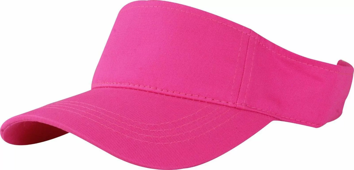 Visor Sun Hat Cap for Golf, Tennis, Beach – Adjustable Solid Color Sport Visor for Men & Women