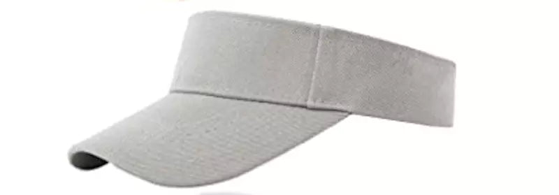 Visor Sun Hat Cap for Golf, Tennis, Beach – Adjustable Solid Color Sport Visor for Men & Women